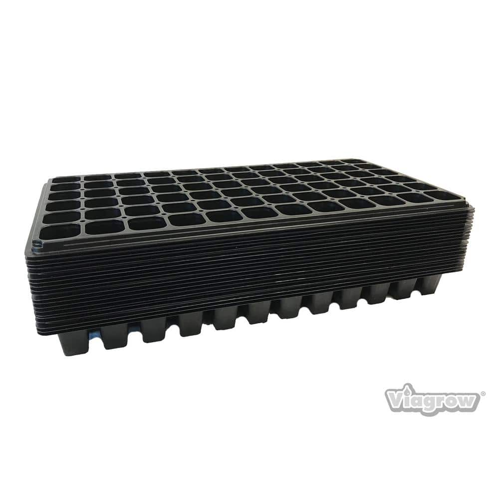 Viagrow 72 Cell Seedling Grow Plugs Starter Trays (20-Pack) V726220-20 ...