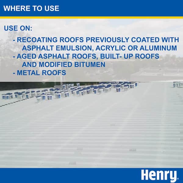 Henry 587 Dura-Brite 100% Acrylic White Elastomeric Roof Coating 55 gal.