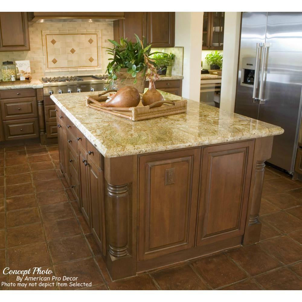 35.25" Unfinished Hardwood Traditional Kitchen Island Leg