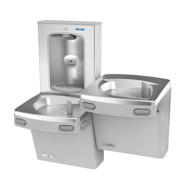 VersaFiller Filtered ADA Greystone Drinking Fountain with Bottle Filling Station