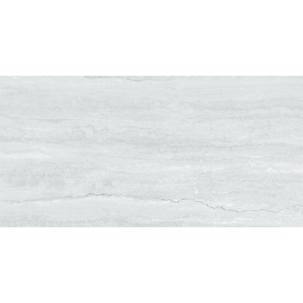 Lightstone Traverten Light Grey 12 in. x 24 in. Color Body Porcelain Floor and Wall Tile (11.62 sq. ft./Case) price history on PriceWatchPro