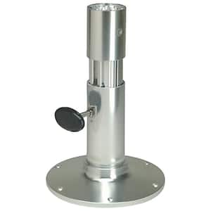 18 in. - 23 in. Adjustable Height Standard Friction Lock 2.875 Seat Base, Smooth Stanchion, Satin Anodized Finish