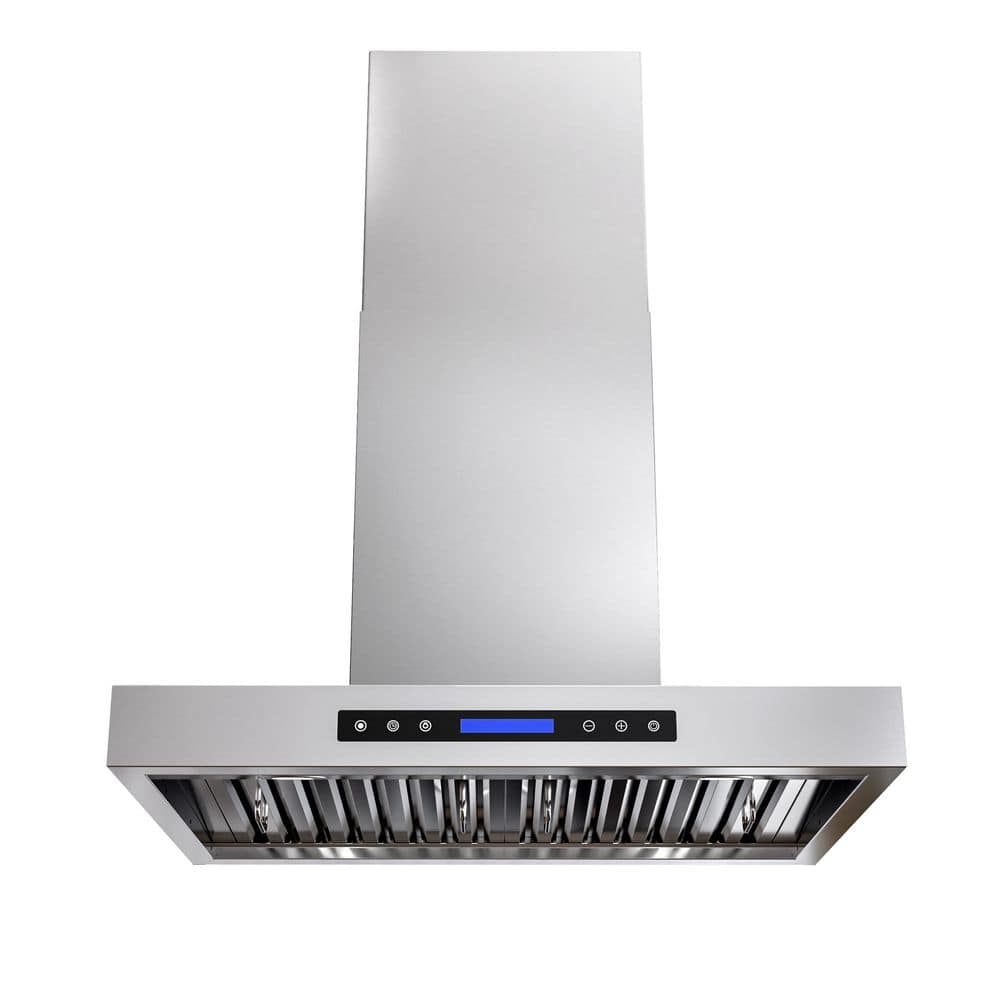 30 in. 400 CFM Ducted Wall Mount Range Hood with Remote, Touch Control LCD, Long-Term Warranty in Stainless Steel price history on PriceWatchPro