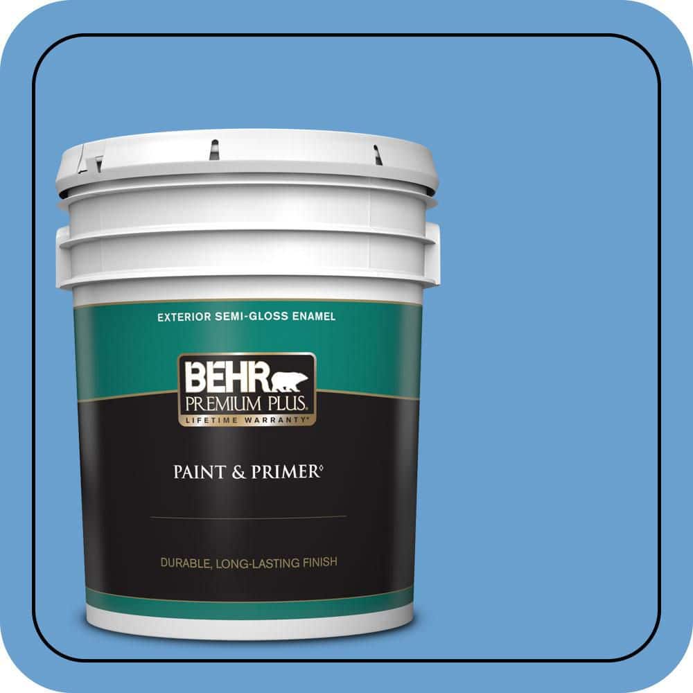 5 gal. #P520-4 Cornflower Semi-Gloss Enamel Exterior Paint & Primer product image for price tracking