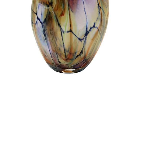 Dale Tiffany Cuzzano Multi-Colored Hand-Blown Art Glass Vase