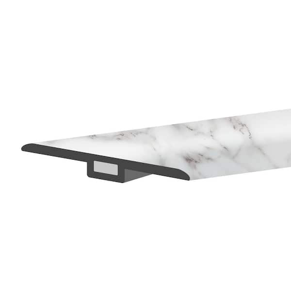 Lucida Surfaces GlueCore Whitestone 1-3/4 in. W x 47-1/4 in. L x 0.27 in. T Vinyl T-Molding