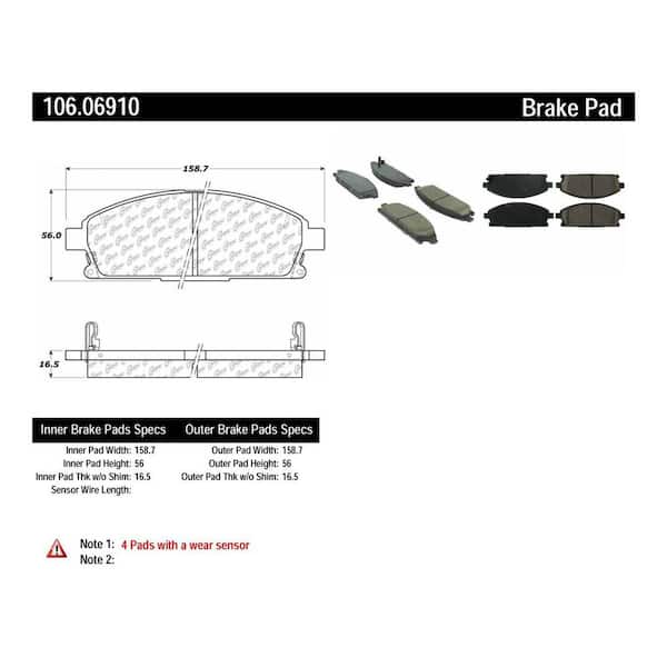 Centric Parts Disc Brake Pad Set