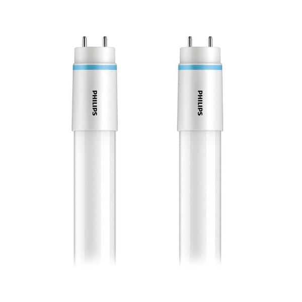 40-Watt Equivalent 4 ft. T12 Type A Plug and Play Tube G13 Base LED Linear Light Bulb Daylight Deluxe 6500K (2-Pack)