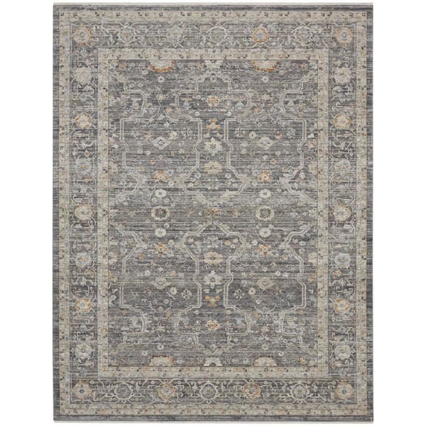 Nyle Slate Multicolor 12 ft. x 16 ft. Vintage Persian Area Rug