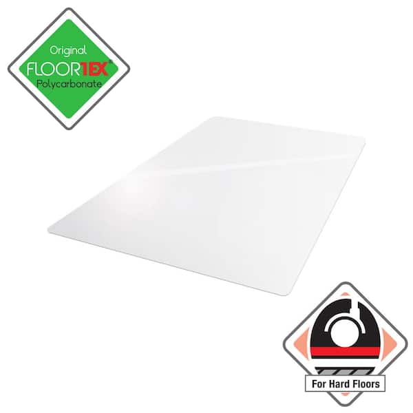 Ultimat Clear 48 in. x 53 in. Polycarbonate Rectangular Indoor Chair Mat for Hard Floor