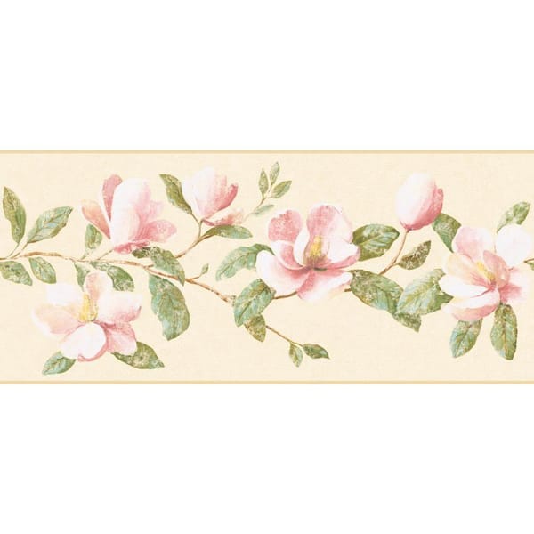 York Wallcoverings Inspired By Color Magnolia Wallpaper Border