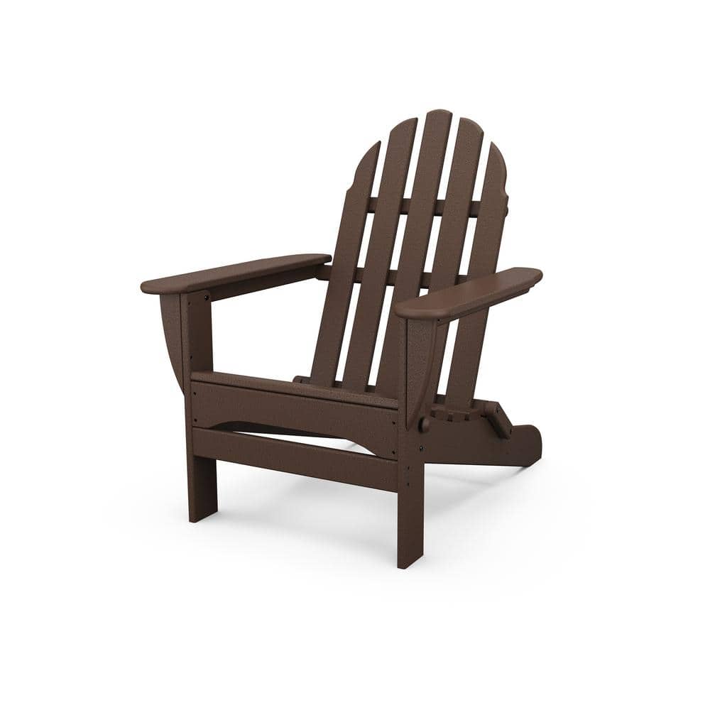 POLYWOOD Classic Mahogany Plastic Patio Adirondack Chair -  AD5030MA