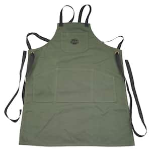 5-Pocket Canvas Tool Work Apron in Green