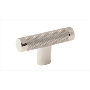 Esquire 2-5/8 in. (67mm) Modern Polished Nickel/Stainless Steel Bar Cabinet Knob