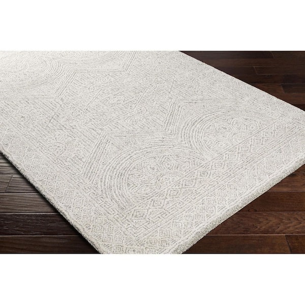 Gavic Cream Global Solid Color 8 ft. x 12 ft. Area Rug