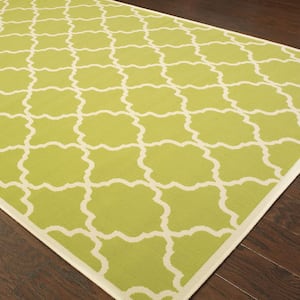 Newport Lime  Doormat 3 ft. x 5 ft. Indoor/Outdoor Patio Area Rug