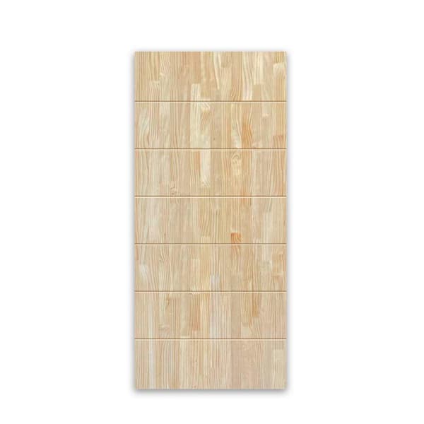 CALHOME 36 in. x 84 in. Hollow Core Natural Solid Wood Unfinished Interior Door Slab