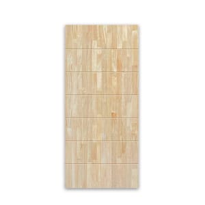 30 in. x 96 in. Hollow Core Natural Pine Wood Unfinished Interior Door Slab