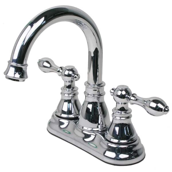 Ultra Faucets Signature Collection 4 in. Centerset 2-Handle Bathroom Faucet in Chrome