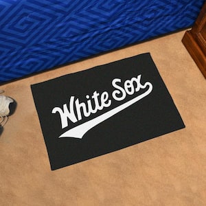 FANMATS Chicago White Sox Black 4 ft. x 6 ft. Plush Area Rug 37425 - The  Home Depot