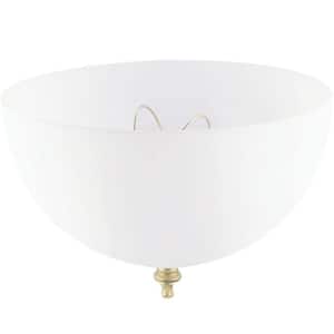 4-3/4 in. Acrylic White Dome Clip-On Shade with 7-3/4 in. Width