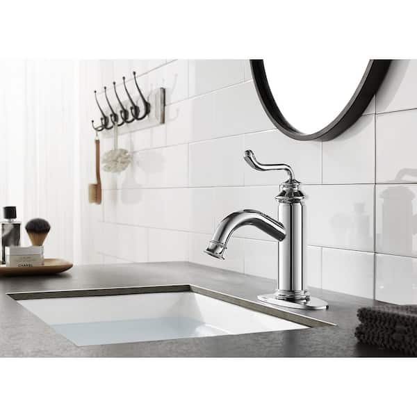Royale Single Hole Single-Handle Bathroom Faucet in Chrome