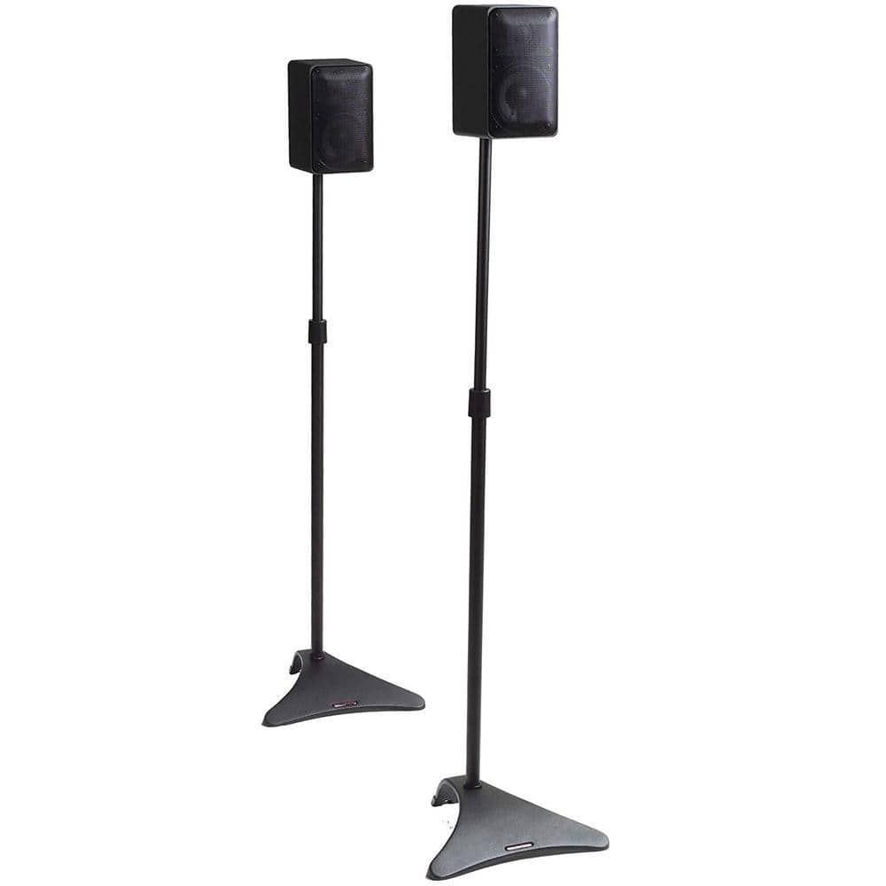 Atlantic Adjustable Satellite Speaker Stands 77305018 - The Home Depot