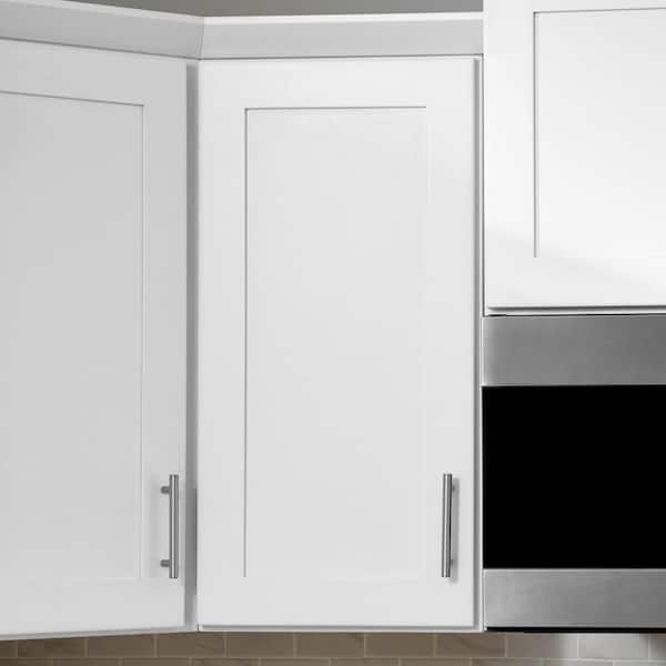 Avondale 9 in. W x 12 in. D x 30 in. H Ready to Assemble Plywood Shaker Wall Kitchen Cabinet in Alpine White