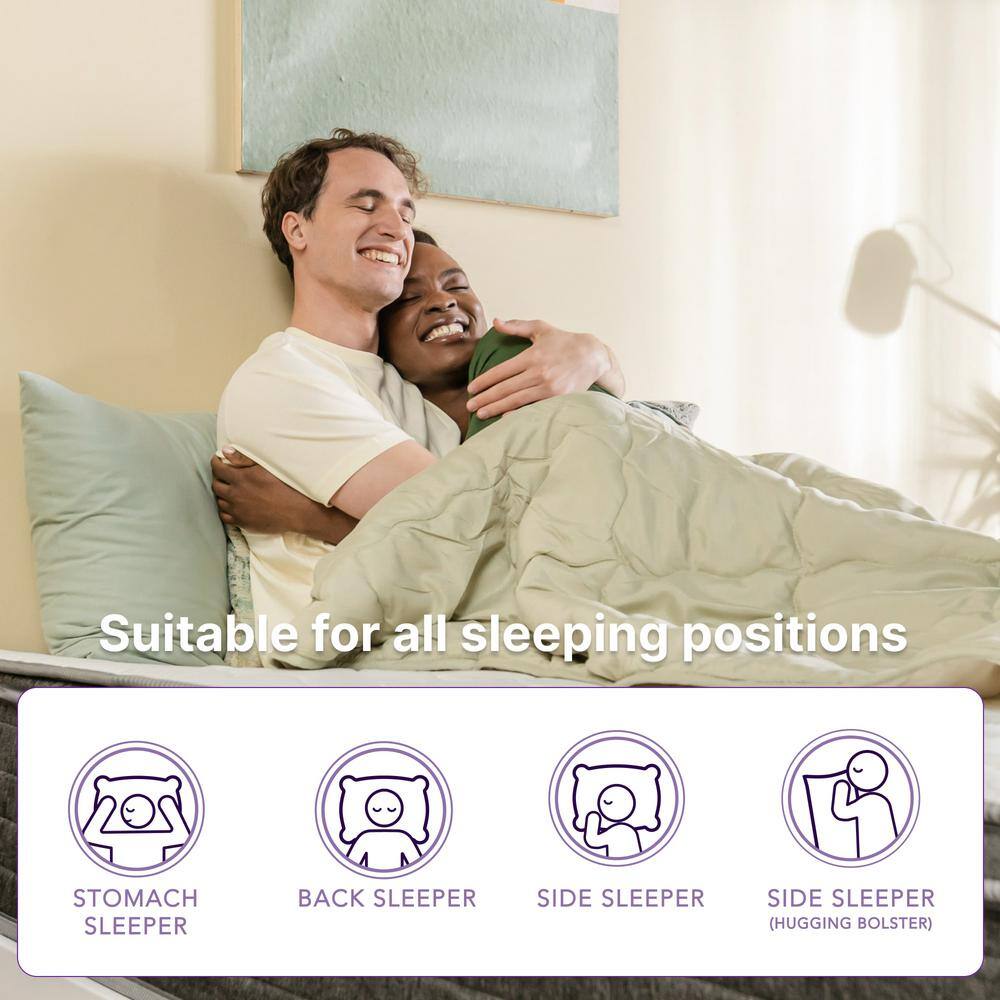 NapQueen Victoria 10" Medium Firm, Hybrid of Cooling Gel Infused Memory Foam and Pocket Spring Mattress, Twin XL