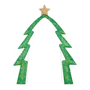 8.5ft Yuletide Lane Twinkling LED Christmas Tree Archway Decoration only .98: eDeal Info