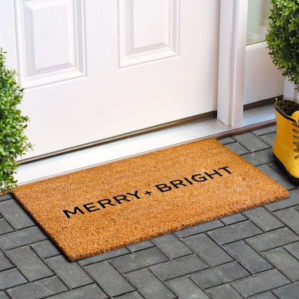 Ultra Modern Merry & Bright Doormat 17" x 29"