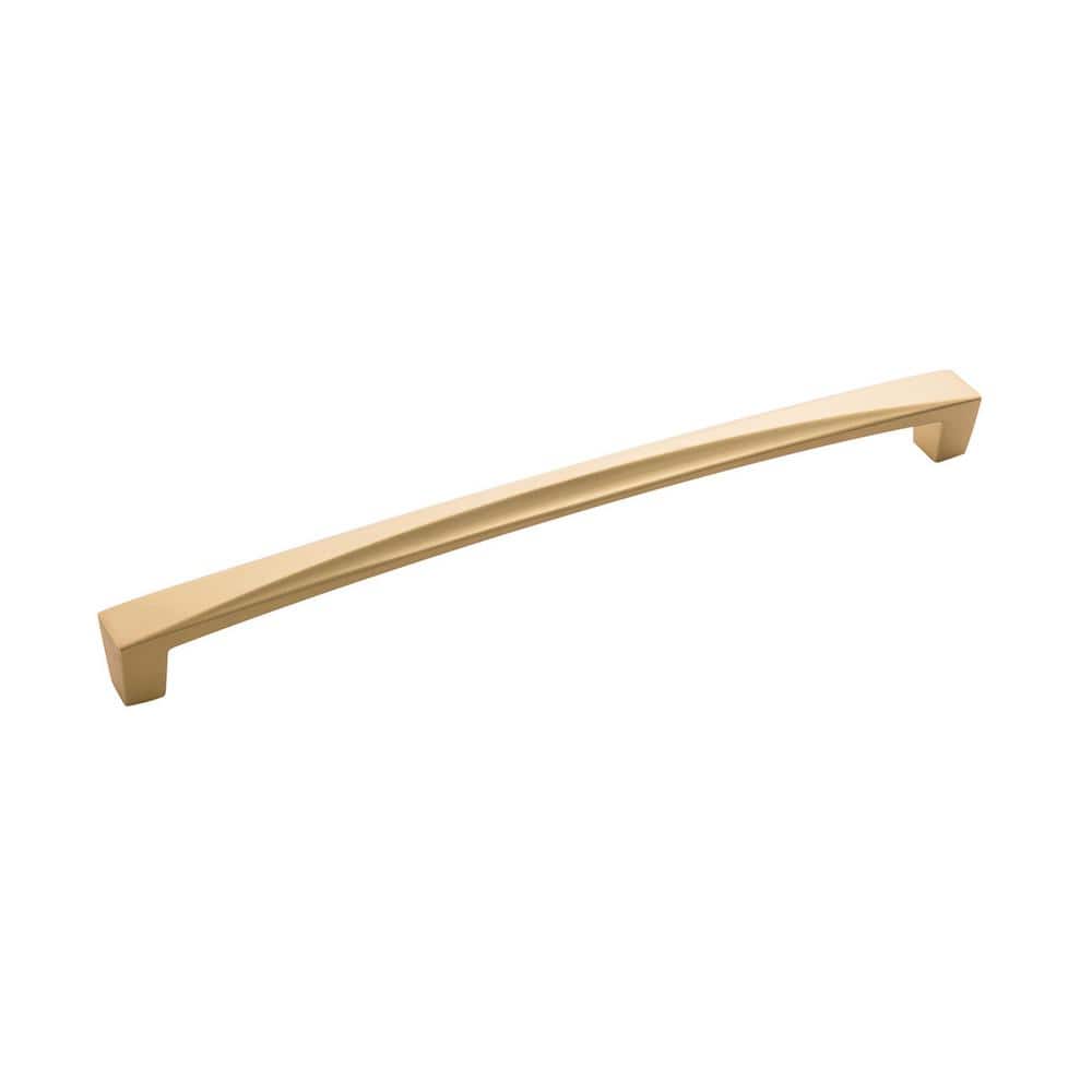 Flat Ultra Brass Modern Cabinet Handle Bar, 8-13/16 inch