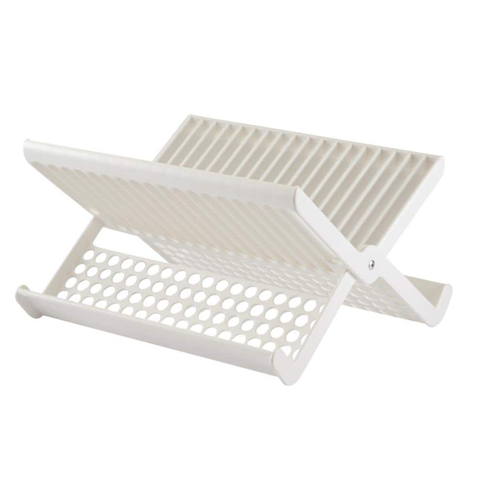 Food-Grade Plastic Collapsible Drying Dish Rack Foldable Dish