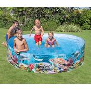 SnapSet Kiddie 8 x 8 Foot Instant Swimming Pool, Deep Sea Blue (2 Pack)