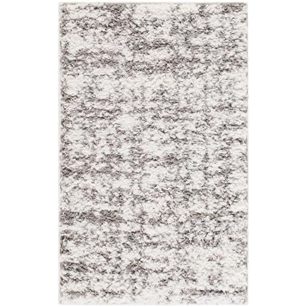 Stylewell Edenwell 2 ft. x 2 ft. 11 in. Gray and White Area Rug