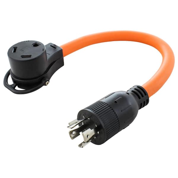 AC WORKS AC Connectors 1.5 ft. 10/3 L14-20P 20 Amp 4-Prong Locking