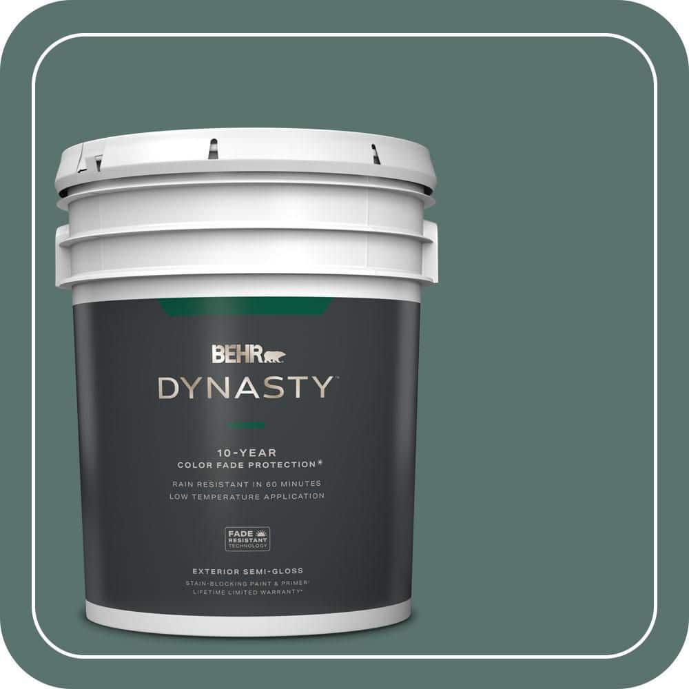 5 gal. Home Decorators Collection #HDC-WR16-04 Noble Fir Semi-Gloss Exterior Stain-Blocking Paint & Primer price history on PriceWatchPro