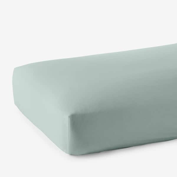 The Company Store Legends Hotel Supima Sea Mist Wrinkle-Free Sateen Queen Fitted Sheet