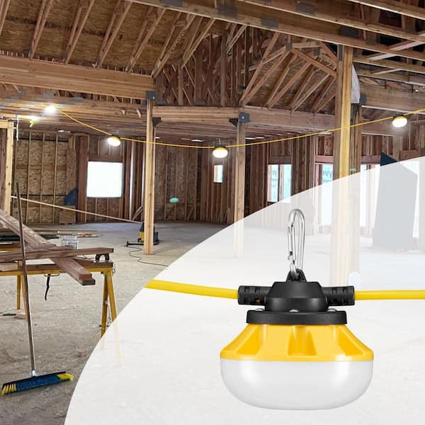 SVOPES 100 FT. Construction String Lights, 100 W 10000LM, 10PCs