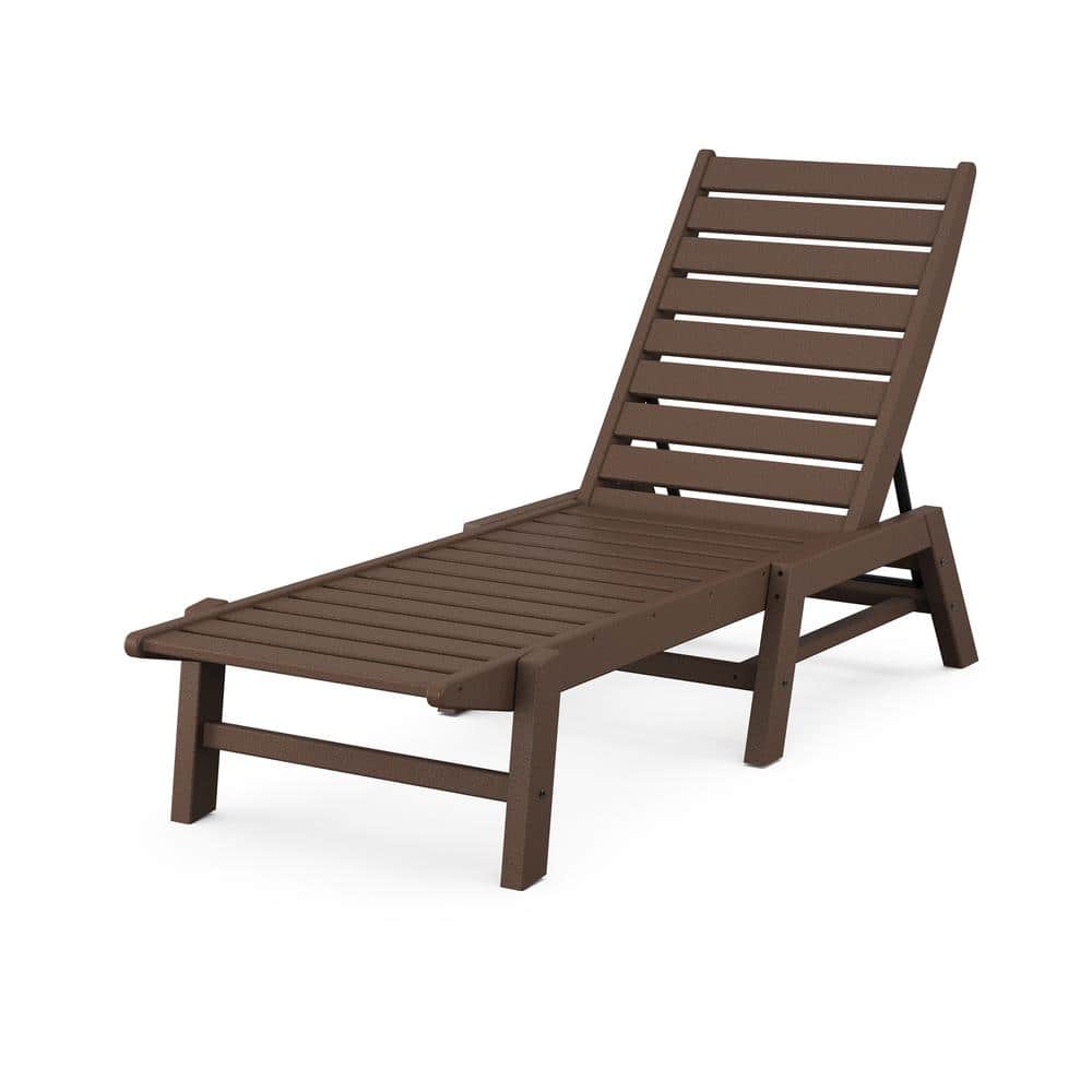 POLYWOOD Grant Park Mahogany Chaise Lounge GPNAC2280MA The Home Depot