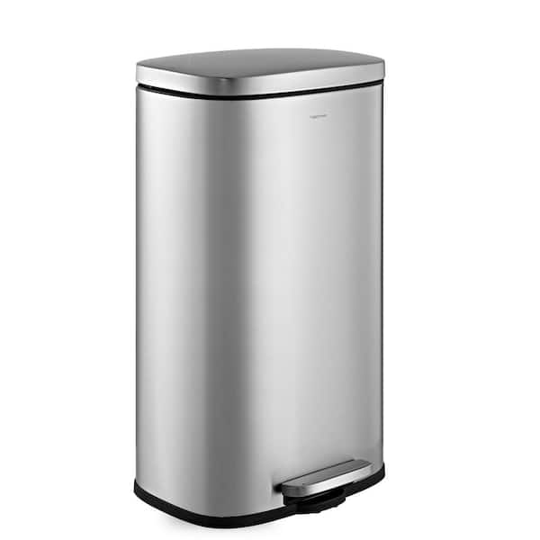Curtis 8 Gal. Chrome Step-Open Trash Can