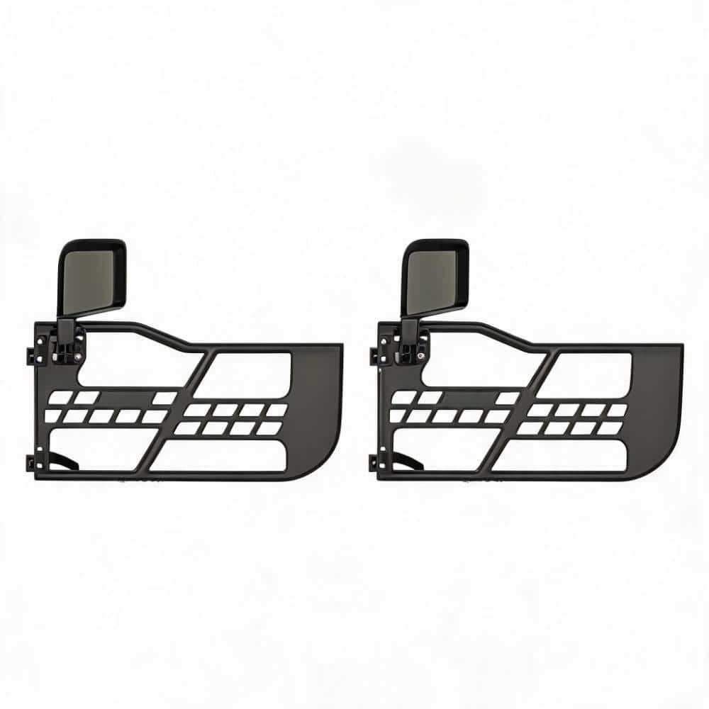 Heavy-Duty Ribbed Half Doors for Off-road Vehicle Wrangler JK 2007-2018 2-Door - Front Offroad Exterior Door Set price history on PriceWatchPro