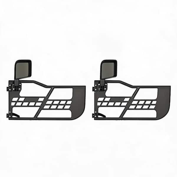 Heavy-Duty Ribbed Half Doors for Off-road Vehicle Wrangler JK 2007-2018 2-Door - Front Offroad Exterior Door Set