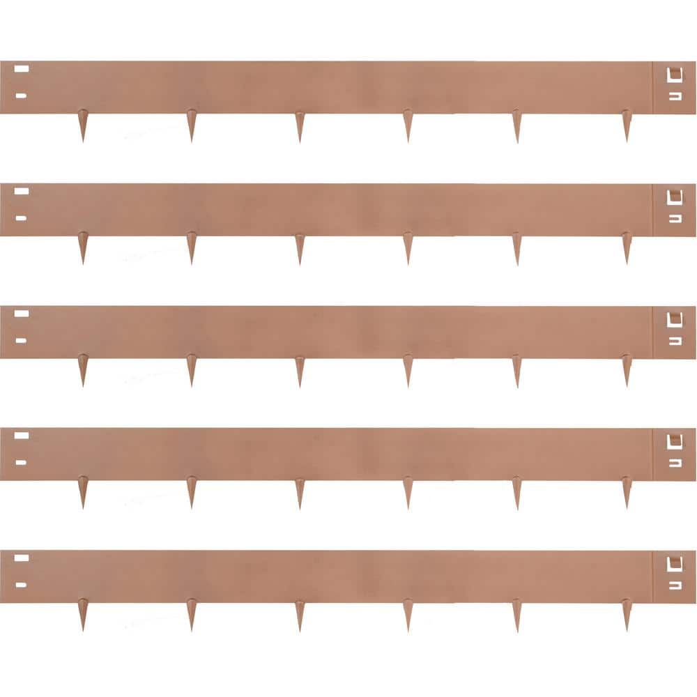 Steel Lawn Edging 5-Pieces Metal Landscape Edging 4 in. x 39 in. Garden Edging Border Grown Lawn Edge for Garden Yard price history on PriceWatchPro