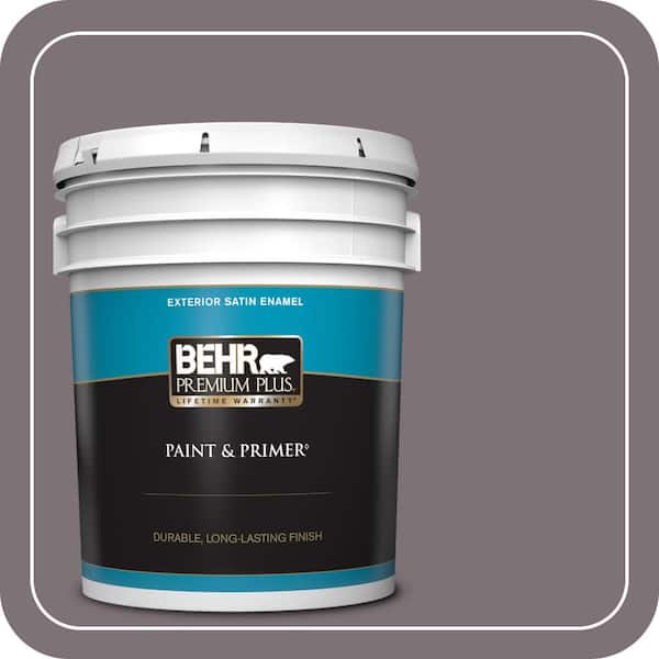 BEHR PREMIUM PLUS 5 gal. #BNC-30 Enigmatic Satin Enamel Exterior Paint & Primer