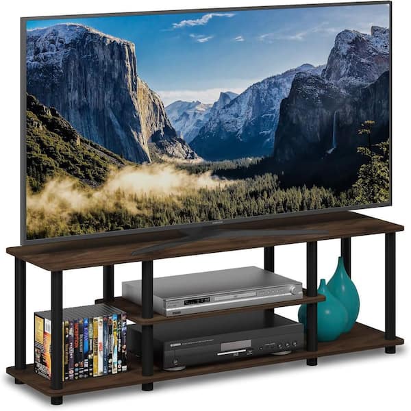Walnut TV Stand Fits TV's up to 75 in.