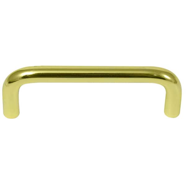 Laurey Tech 3 in. Center-to-Center Polished Brass Bar Pull Cabinet Pull