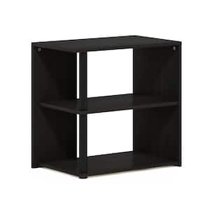 Romain Espresso/Black 2-Tier End Table