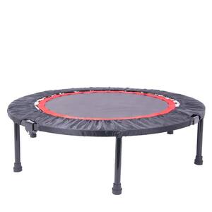 40 in. Black Mini Exercise Trampoline for Adults or Kids