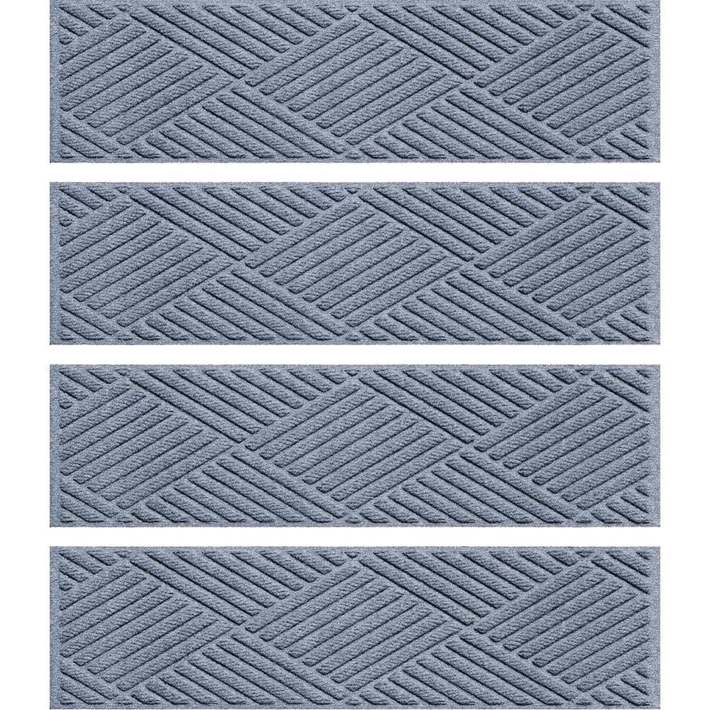 WaterHog Diamonds 8.5 in. x 30 in. Indoor Outdoor Stair Treads